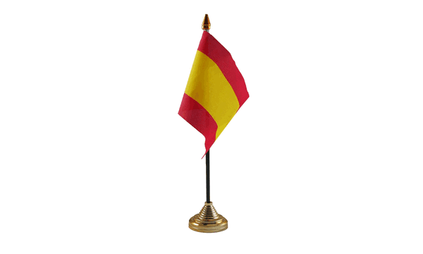 Spain No Crest Table Flags